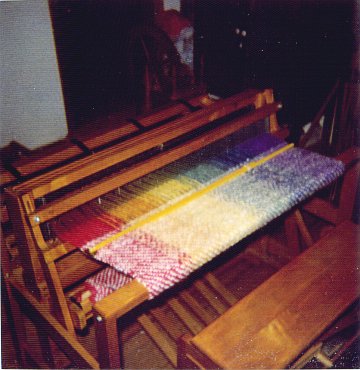 the throw on the loom