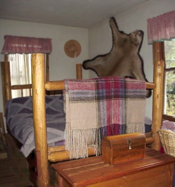 A long dense wrap of kid mohair