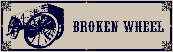 wagon with a broken wheel