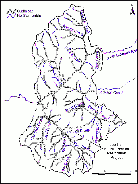 cutthroat trout usage near Joe Hall